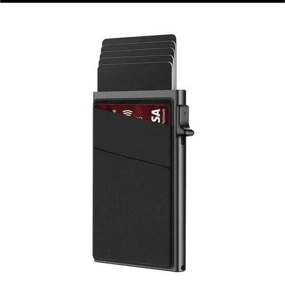 Rfid pop up Wallet credit card cash storage Holder Organized wallet case - Picture 2 of 11